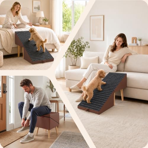 Dog Ramp Ottoman, 2-in-1 Foldable Ottoman Ramp for Couch - Image 8
