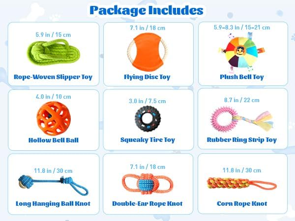Puppy Play Gym with 9 Hanging Toys, Interactive Dog Enrichment Playground, Removable Indoor Training Activity Center for Puppies & Small Dogs, Adjustable PVC Frame, Teething & Squeaky Toys Included