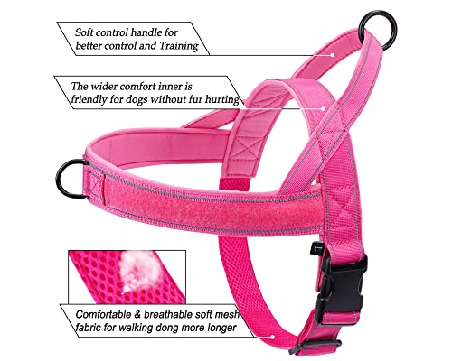 No Pull Dog Harness Pink for Small Medium Large Sized Dog - Image 5