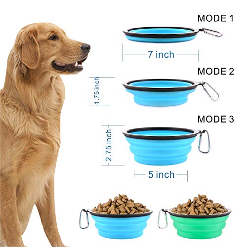 Large Collapsible Dog Bowls, 34oz Travel Water Food | Travel Essential - Image 5