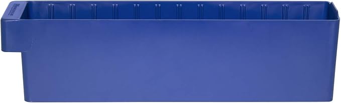 Akro-Mils 31148 AkroDrawer Stackable Plastic Storage Drawer Storage Bin, (17-5/8-Inch x 3-3/4-Inch x 4-5/8-Inch), Blue, (6-Pack)
