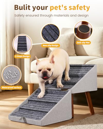 Dog Ramp for Couch Ottoman 2-in-1 Foldable Dog Stairs | Pet Essentials - Image 7