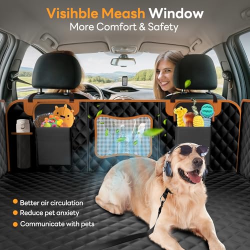 Dog Car Seat Cover for Back Seat Hard Bottom - Waterproof - Image 5
