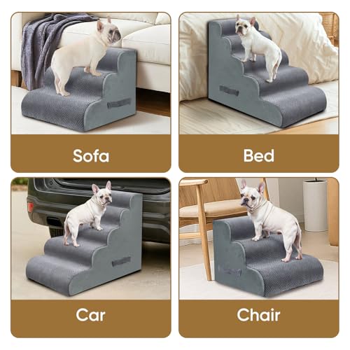 PAWSCRAT 4-Step Pet Stairs for High Beds & Sofas, 19.6''H - Image 8
