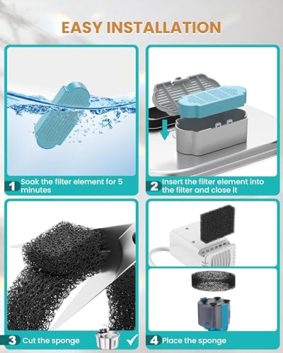 Official Tomxcute Cat Water Fountain Replacement Filters - Image 4