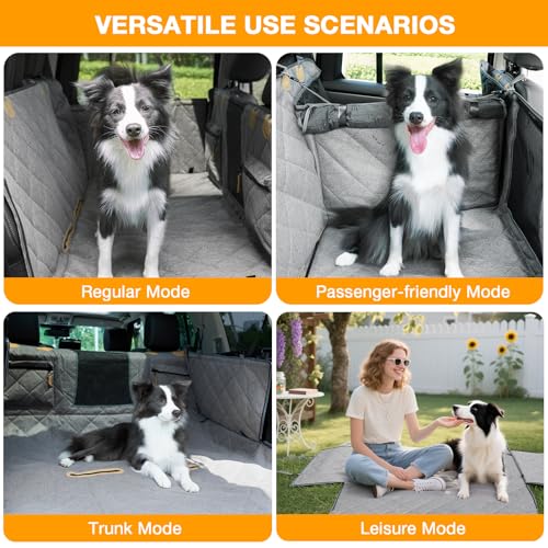 Dog Car Seat Cover for Back Seat, Hard Bottom Back Seat - Image 4