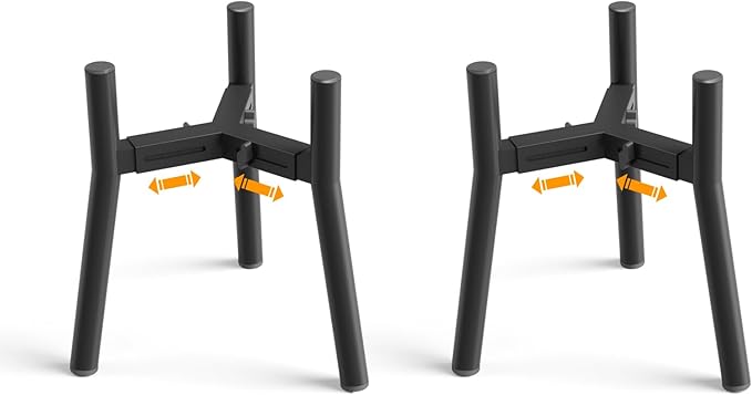 SHAINFUN 2Pack Raised Dog Bowl Stand for Large Dogs, Adjustable Width 7 to 10.6", Elevated Tall Food Water Stand (Bowl Not Included)
