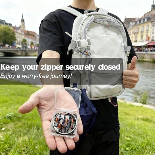 Qivievsa 6+2Pcs Zipper Clips Anti Theft Travel Set, | Travel Safety - Image 8