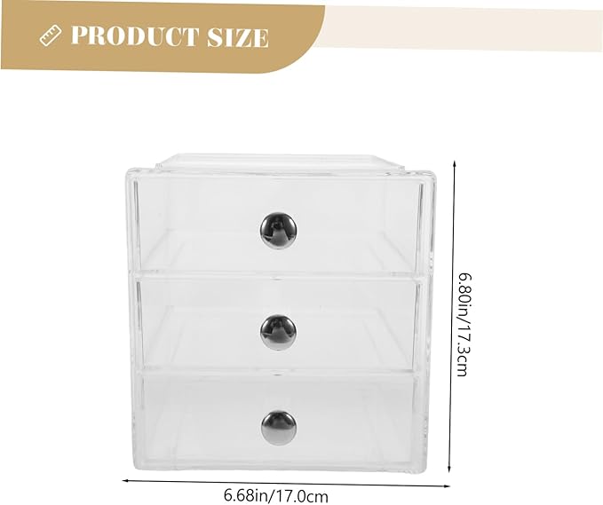 Storage Box Cubby Organizer Cosmetic Display Case Tabletop Storage Desktop Organizer