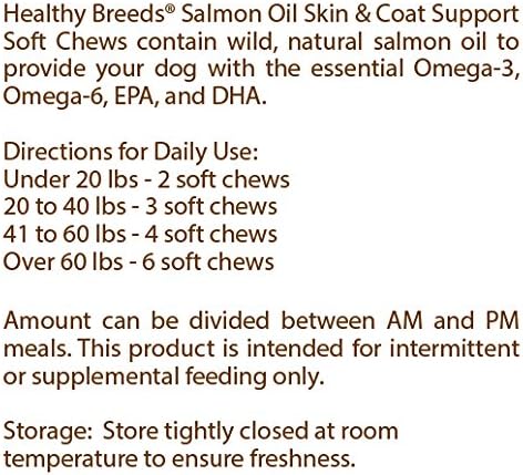 Healthy Breeds Utonagan Salmon Oil Soft Chews 120 Count