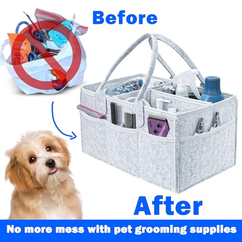 Klawdsky Pet Grooming Tote Bag, Dog Storage Organizer - Image 7