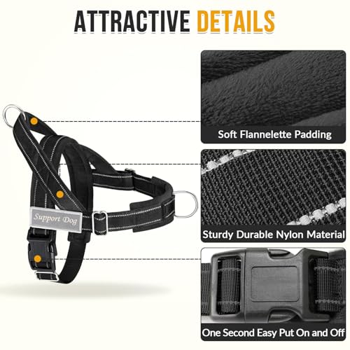 Lukovee No Pull Dog Harness and Leash Set, Soft Padded - Image 5