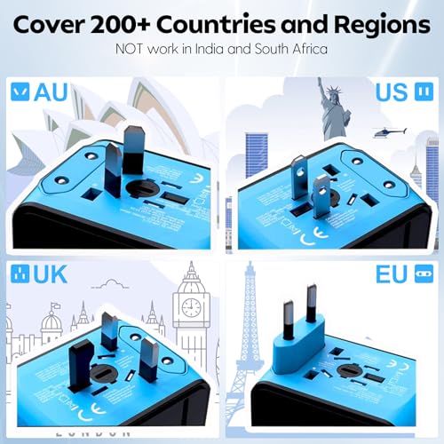 Universal Travel Adapter, 2 USB-C & 2 USB-A Ports, 2 - Image 6