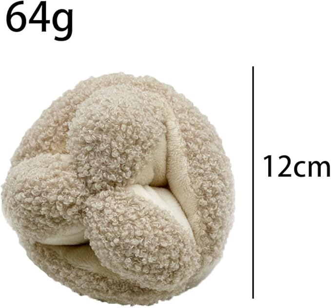 Lambwolf Monti- Enrichment and Interactive Dog Toy | Puzzle Dog Toy, Snuffle Ball for Dogs for Puppy & Small Breed Dogs Daily Companionship, Training Reward Gift (Beige)