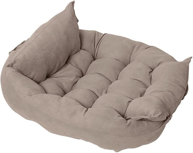 Comfy Calming Dog Beds for Small Medium Large Dogs, Anti Anxiety Dog Bed, Self Warming Dog Bed Outdoor and Indoor, Cat Beds for Indoor Cats, Kennel Bed for Pet (Small(10x12inch),Khaki)