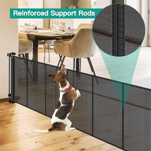24 Inch Tall x 150 Inch Extra Wide Retractable Dog Gate - Image 5