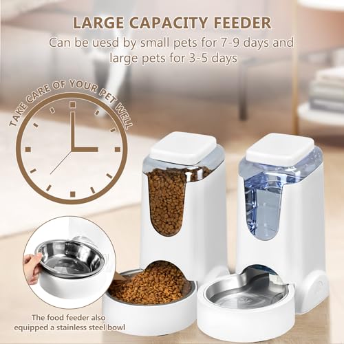 Automatic Cat Feeder and Water Dispenser with Stainl | Smart Feeding S - Image 6