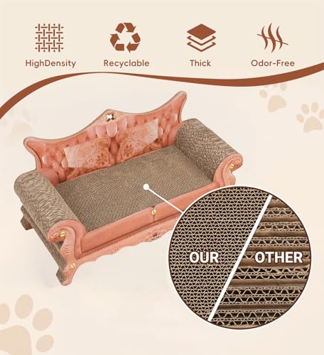 Cat Couch Scratcher, Long Lasting Scartching Pads for Indoor Cats