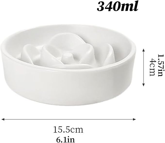 Pet Bowl - Slow Feed Dog Feeder | Fun Food Toy,Bowl for Puppies, Kittens, and Dogs, Encourages Slower Eating, Improves Digestion, Ideal for Home, Outdoor, Travel, and Daily Feeding Routines