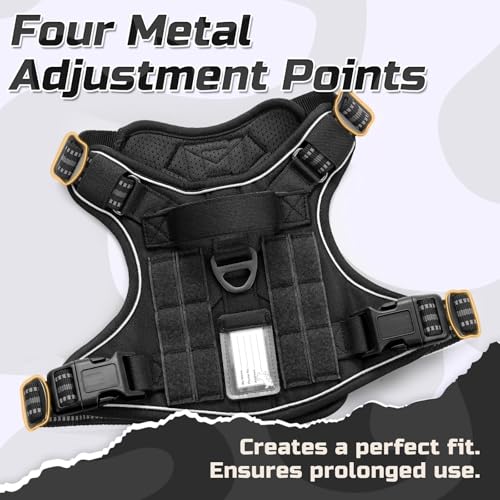 rabbitgoo Tactical Dog Harness for Large, No Pull Military - Image 3