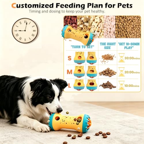 Interactive dog puzzle treat dispensing enrichment toy - image 5