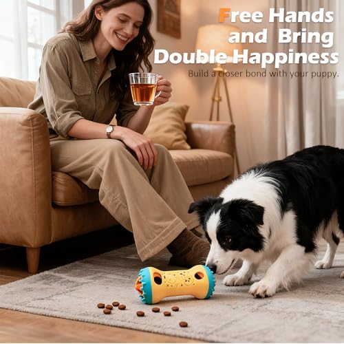 Interactive dog puzzle treat dispensing enrichment toy - image 8
