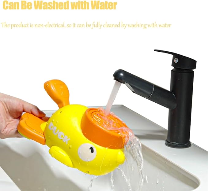 Dog Feeder Puzzle Toy Duck, 2-in-1 Durable Duck Treat Dispenser for Dogs Toy Interactive, Food Puzzle Slow Press and Get Pet Feeder for Dog & Cat (Yellow*1)