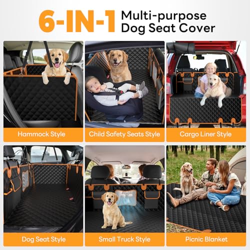 Dog Car Seat Cover for Back Seat Hard Bottom - Waterproof - Image 7