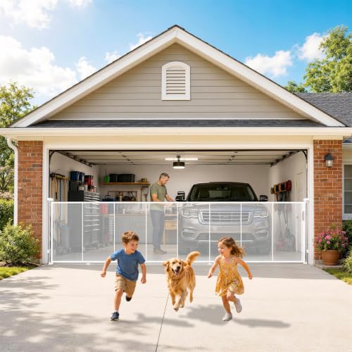 200" Extra Wide Retractable Baby Gates Dog Gate, 47" Tall - Image 2