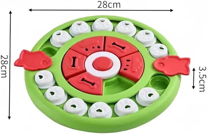 Interactive Dog Puzzle Toy – Treat Dispensing Slow Feeder Game for Mental Stimulation, Boredom Relief & Training, Non-Slip Food Puzzle Toy for Dogs