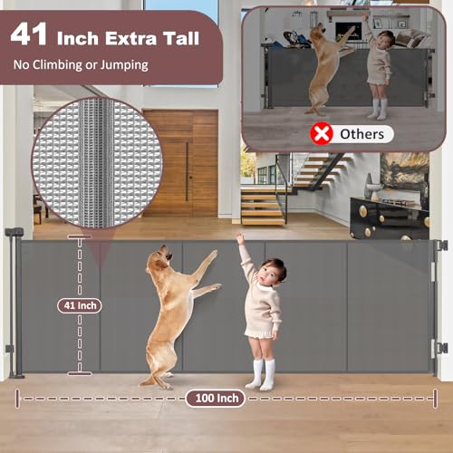 Reinforced 41" Extra Tall Pet Gate 100" Extra | Pet Essentials - Image 4