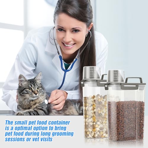 TBMax Small Dog Cat Food Storage Containers 2 Pack, | Travel Essential - Image 7