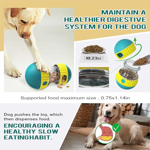 BSISUERM Dog Treat Dispensing Puzzle Toy Adjustable Food - Image 5