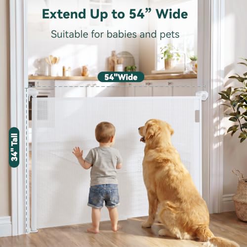 Babepai Retractable Baby Gates for Stairs, Retractable Dog - Image 5