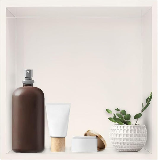 Shower Niche, Stainless Steel Elegant Bathroom Niche, No Tile Needed Recessed Shower Shelf Organizer for Storage