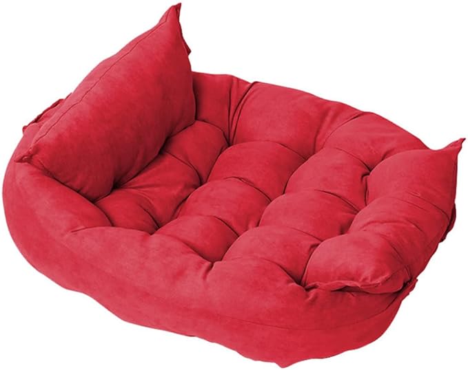 Comfy Calming Dog Beds for Small Medium Large Dogs, Anti Anxiety Dog Bed, Self Warming Dog Bed Outdoor and Indoor, Cat Beds for Indoor Cats, Kennel Bed for Pet (X-Large(22x30inch),red)