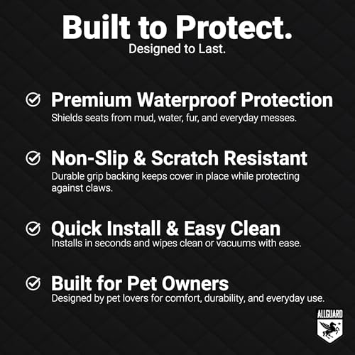 Dog Car Seat Cover for Back Seat, Waterproof - Image 4