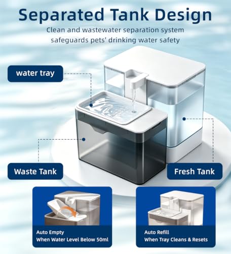 Filterless Cat Water Fountain,Wastewater Separation - Image 6