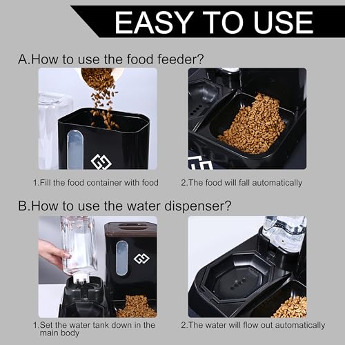 Gravity Cat Feeder & Automatic Water Dispenser – 3-i - Image 4