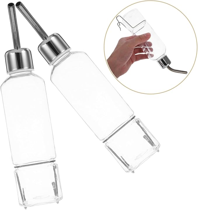 balacoo Hanging Water Dispenser for Dogs 9.84In Portable Automatic Pet Drinking Fountain Leak-Proof Water Bottle for Kennel Crate
