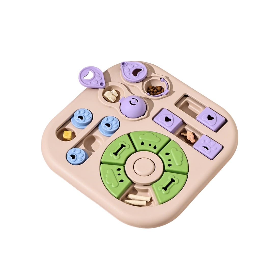Dog Puzzle Toy Interactive Dog Toy Slow Feeder Puzzle, Pet Enrichment Treat Dispensing Brain Game, Mental Stimulation Feeding Toy for Dogs and Cats