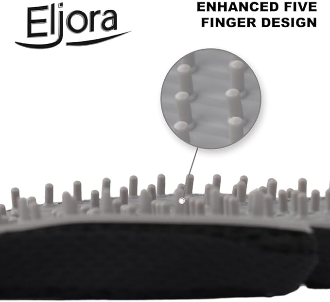 Pet Grooming Glove & Dematting Comb Set – Anti-Slip Handle Deshedding Comb+ Gentle Massage Glove (Pair) for Dogs & Cats – Removes Loose Hair, Mats & Tangles – Safe, Effective Grooming