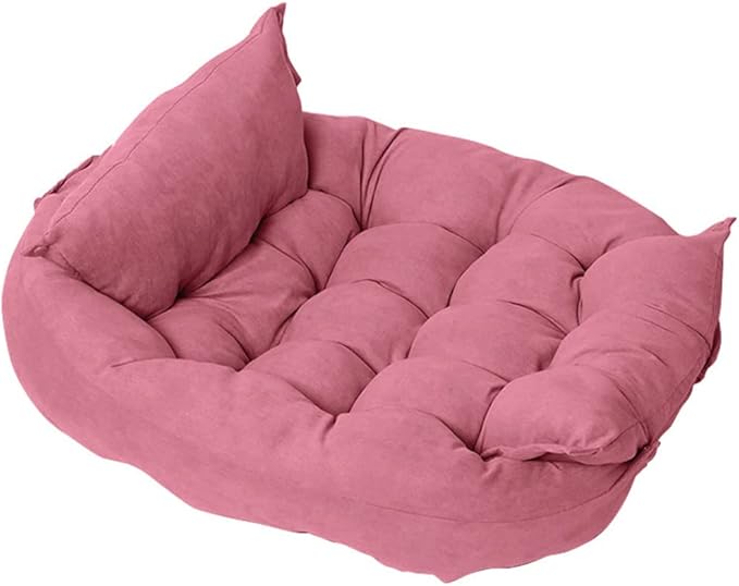 Comfy Calming Dog Beds for Small Medium Large Dogs, Anti Anxiety Dog Bed, Self Warming Dog Bed Outdoor and Indoor, Cat Beds for Indoor Cats, Kennel Bed for Pet (Small(10x12inch),Cherry Pink)