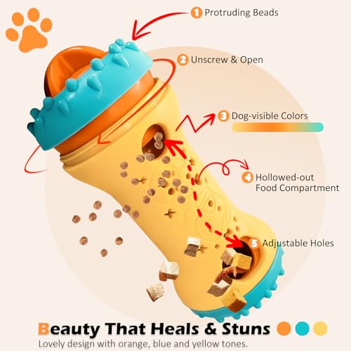 Interactive dog puzzle treat dispensing enrichment toy - image 4