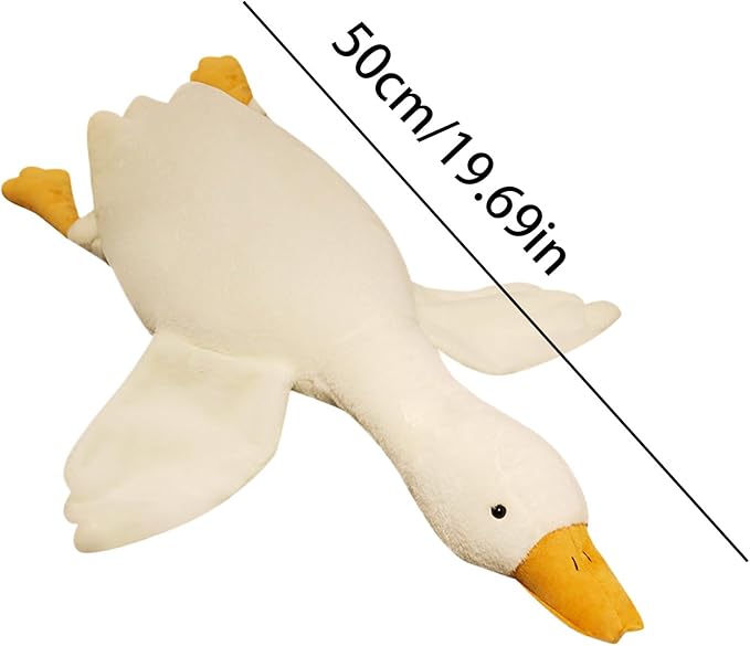 White Calming Pet Puppy Plush, Interactive Stress Relief Chew Dog Toy, Large Enrichment Stuffed Animal, 2026 New Upgraded Duck Pillow, for Boredom Exercise Company Training Indoor Outdoor