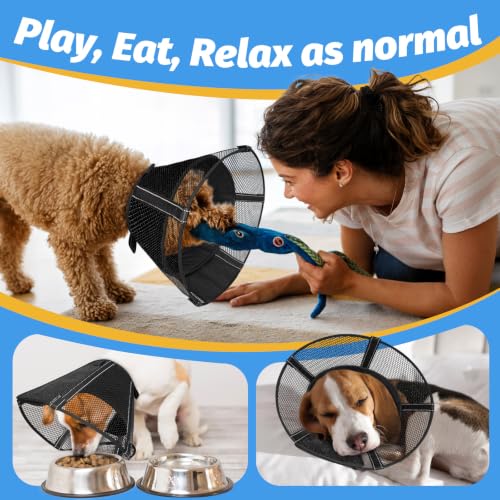Mesh Dog Cone Collar Soft to Stop Licking Surgery Recovery - Image 6
