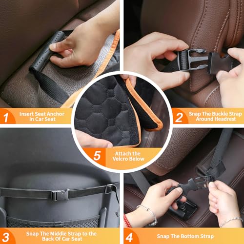 1 Pack Front Seat Car Cover, Waterproof Dog Car Seat Cover - Image 5