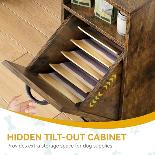 DWVO Dog Feeding Station with Storage & 2 Feeder Bowls - Image 5