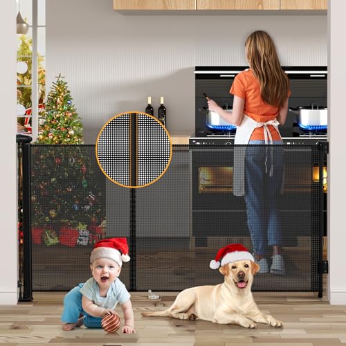 Uamector 138-Inch Extra Wide Retractable Baby Gate & Dog - Image 2