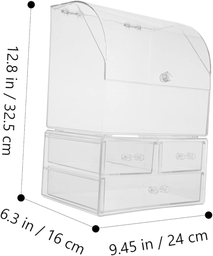 Baluue Material Makeup Storage Case Dividers Decorative Organizer Simple Stylish